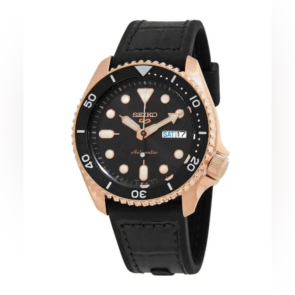 Seiko sports Automatic Black Dial Men's Watch - Picture 1 of 6